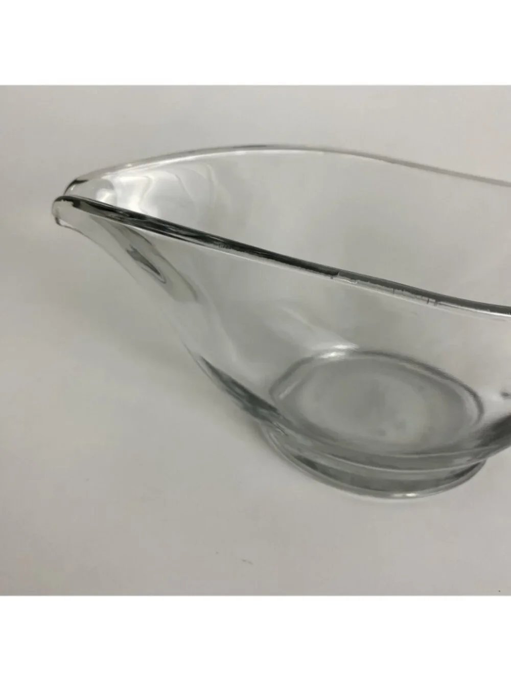Anchor Hocking Clear Glass Gravy Boat Bowl With Handle - Made in the USA
